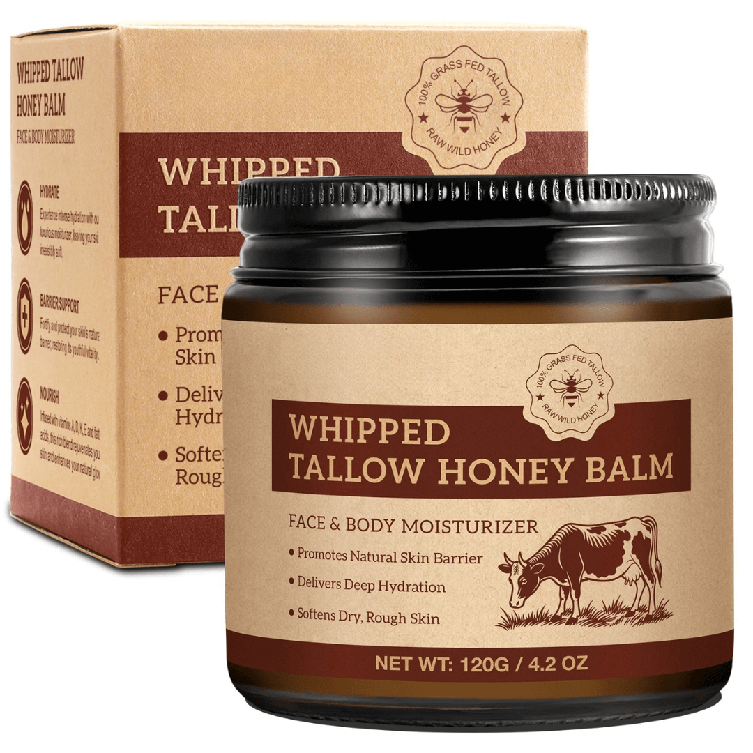 Whipped Tallow Honey Balm – Deep Moisture for Face & Body